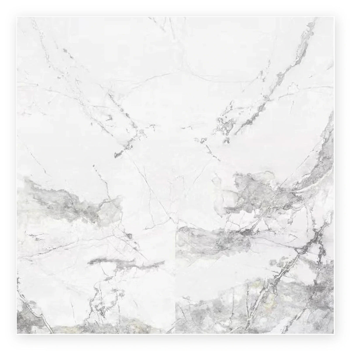 Pietra Alba Marble-Look Tile shown on a white background