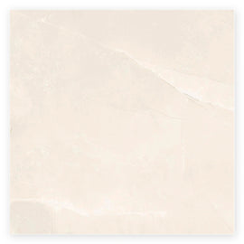 Pietra Cream Marble-Look Tile shown on a white background