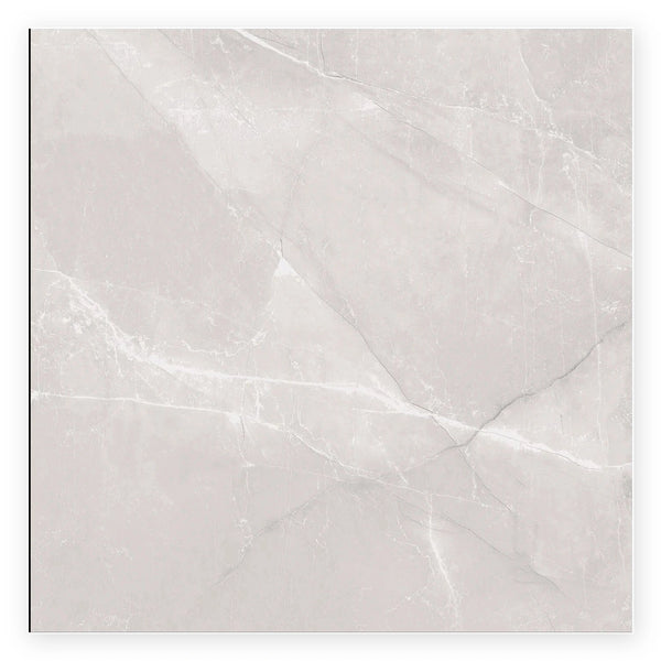 Pietra Latte Marble-Look Tile shown on a white background