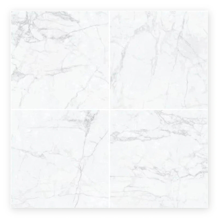 Pietra Luna Marble-Look Tile shown on a white background