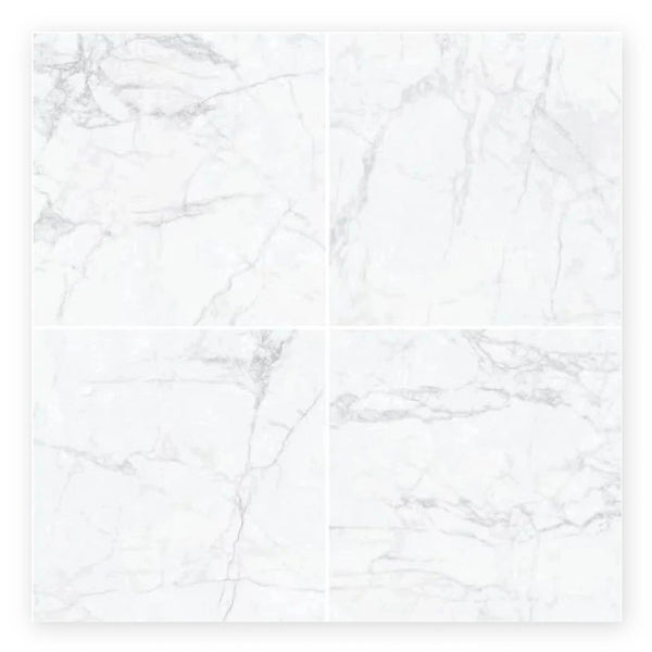 Pietra Luna Marble-Look Tile shown on a white background