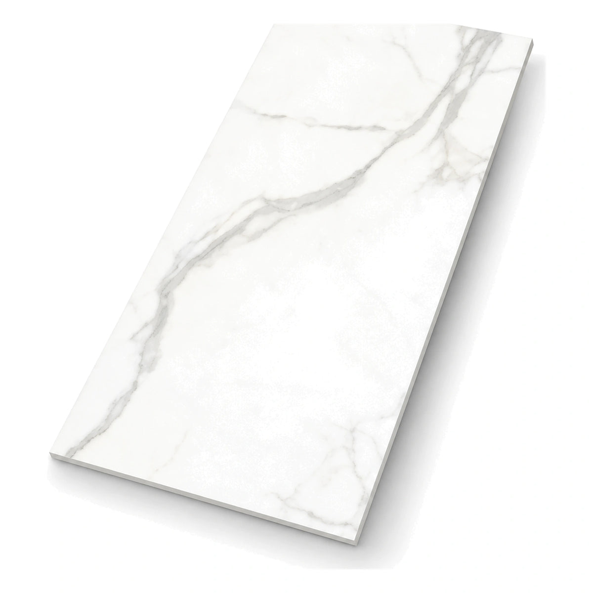 Pietra Vela Marble-Look Tile shown on a white background