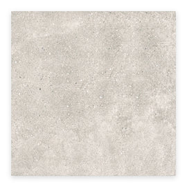 Quarry Ash Concrete-Look Tile shown on a white background