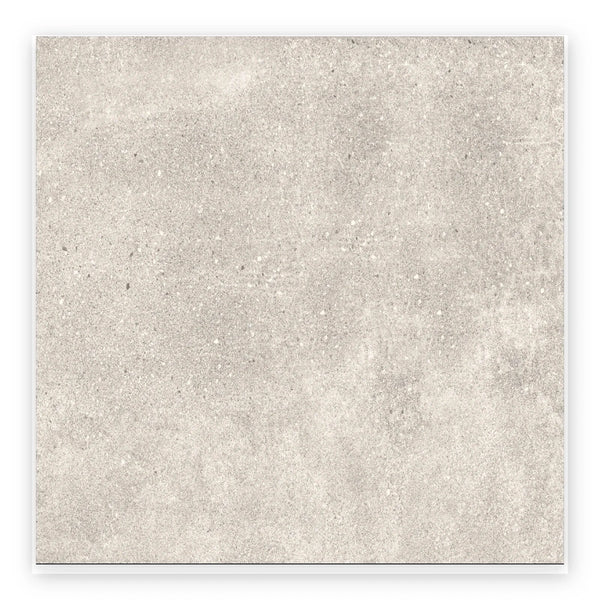 Quarry Ash Concrete-Look Tile shown on a white background