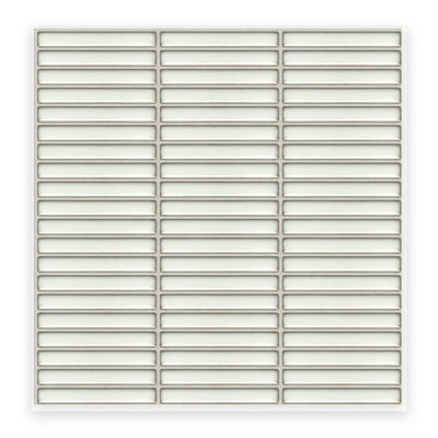 Studio White Finger Mosaic Tile