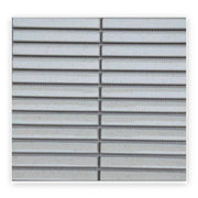 Carrara White Strip Mosaic Tile shown on a white background