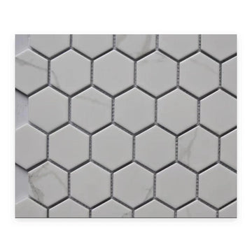 Carrara Hexagon Mosaic Tile product photograph