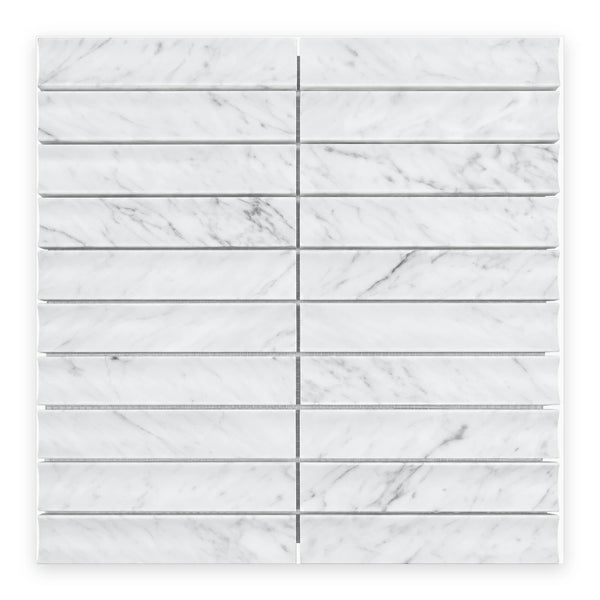 Carrara Stack tile sheet shown on a white background