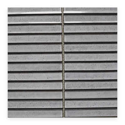 Studio Graphite Strip Mosaic Tile