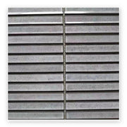Studio Graphite Strip Mosaic Tile shown on a white background
