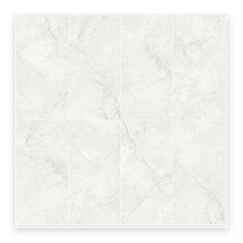 Pietra Perla Marble-Look Tile shown on a white background