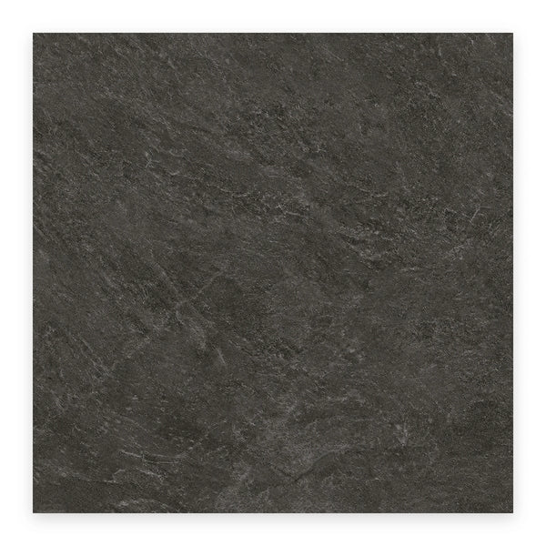 Ridge Charcoal Stone-Look Tile shown on a white background
