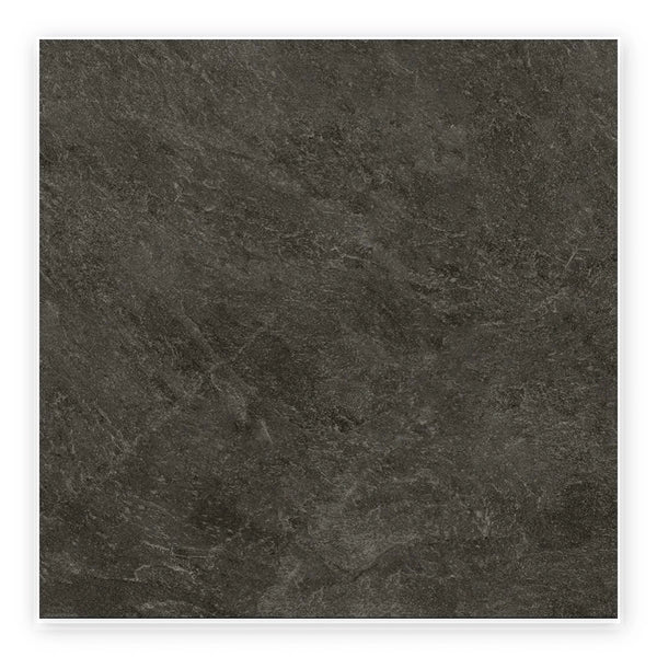 Ridge Charcoal Stone-Look Tile shown on a white background