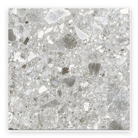Haven Pebble In/Out Terrazzo-Look Tile shown on a white background