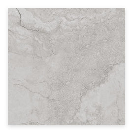 Coastal Mist Travertine-Look Tile shown on a white background