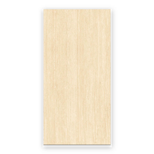 Coastal Ivory Travertine-Look Tile shown on a white background
